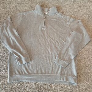 Mens Peter Millar Polo Shirt Blue Striped MED Golf Golfing Outdoor Sport Casual